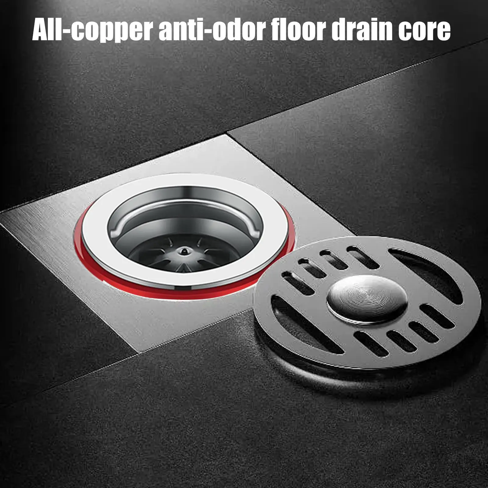 

Слив для пола, латунный сливной сердечник для пола, защита от запаха, медные аксессуары для ванной комнаты для стиральных труб, канализационных кухонь, подвала