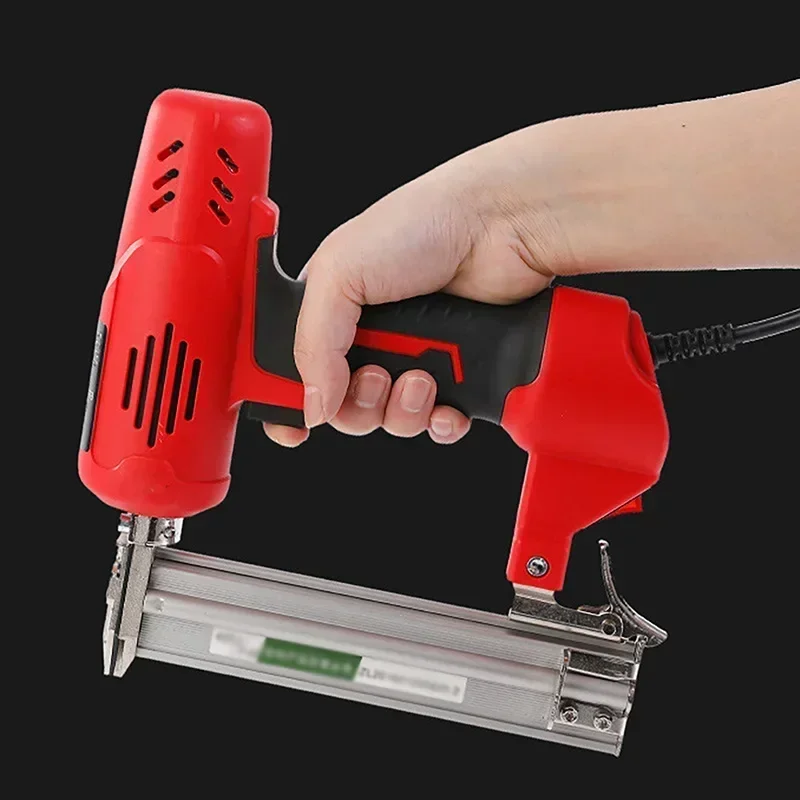 2600W F30 Electric Nail Gun Woodworking Frame Stapler DIY Furniture Construction Nail Electric Tools 220V Electric Nail Gun EU