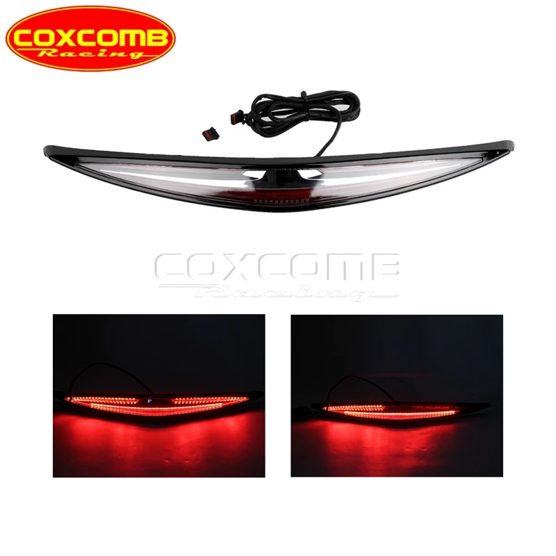 Motorcycle Black Chrome Rear Brake Turn Signal Light LED Tail Box Light For Honda Gold Wing GL1800 F6B Tour DCT Airbag 18-20