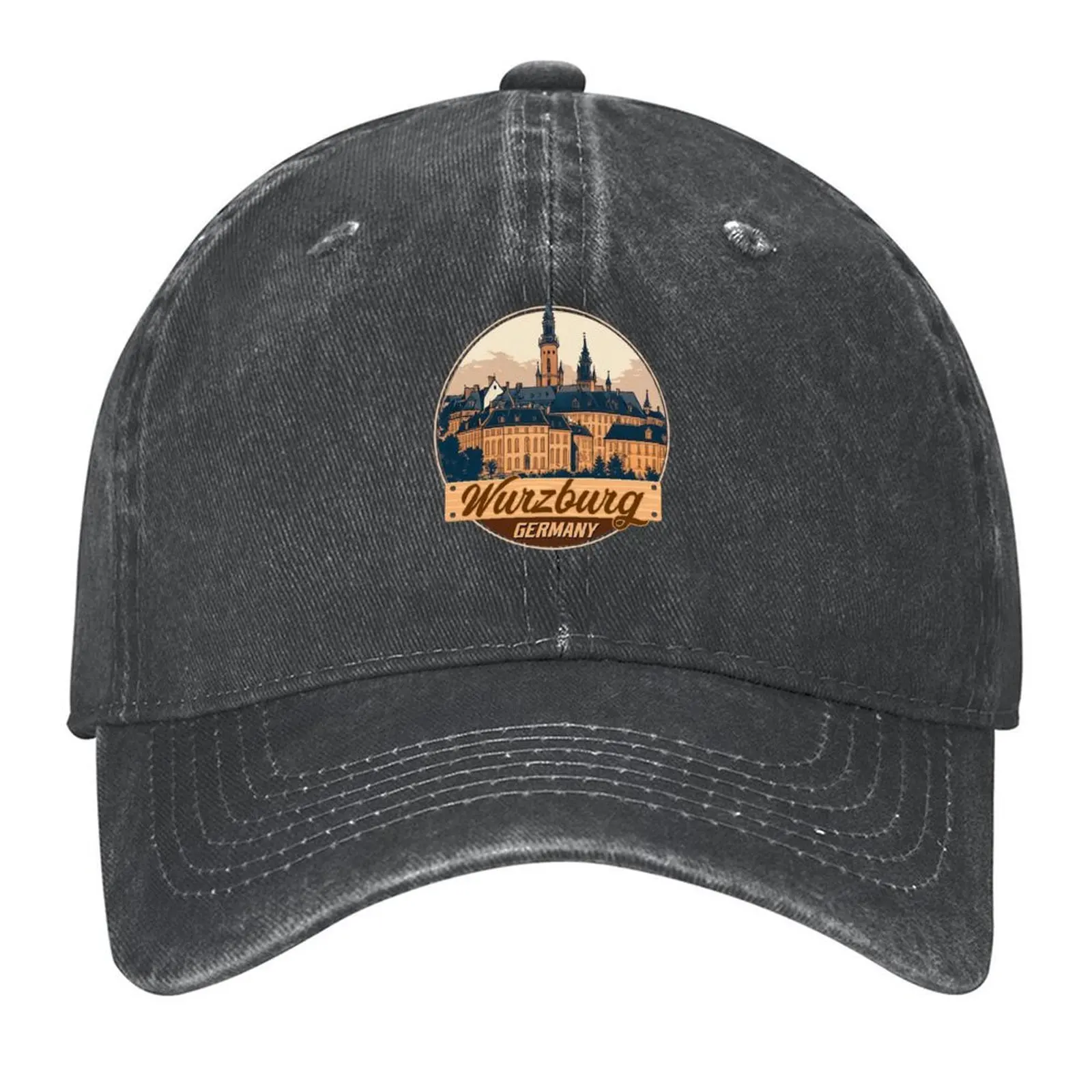 

wurzburg-germany-retro Baseball Cap Thermal Visor luxury caps fishing caps man summer hat Mens Tennis Women's