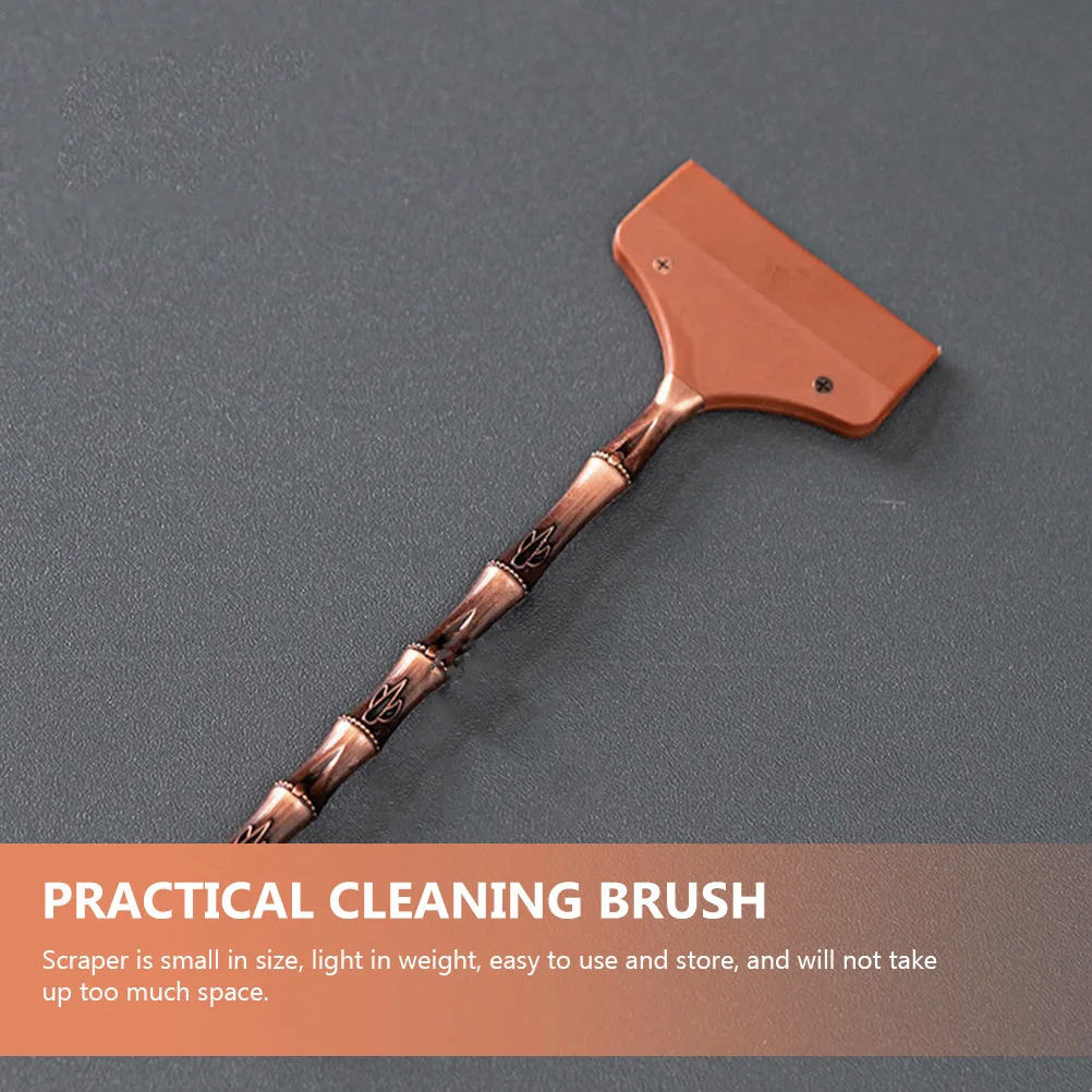 

Multipurpose Tea Tray Scraper Practical Cleaning Brush for Tea Set Non Scratch Gift Idea Practical Cleaning Brush