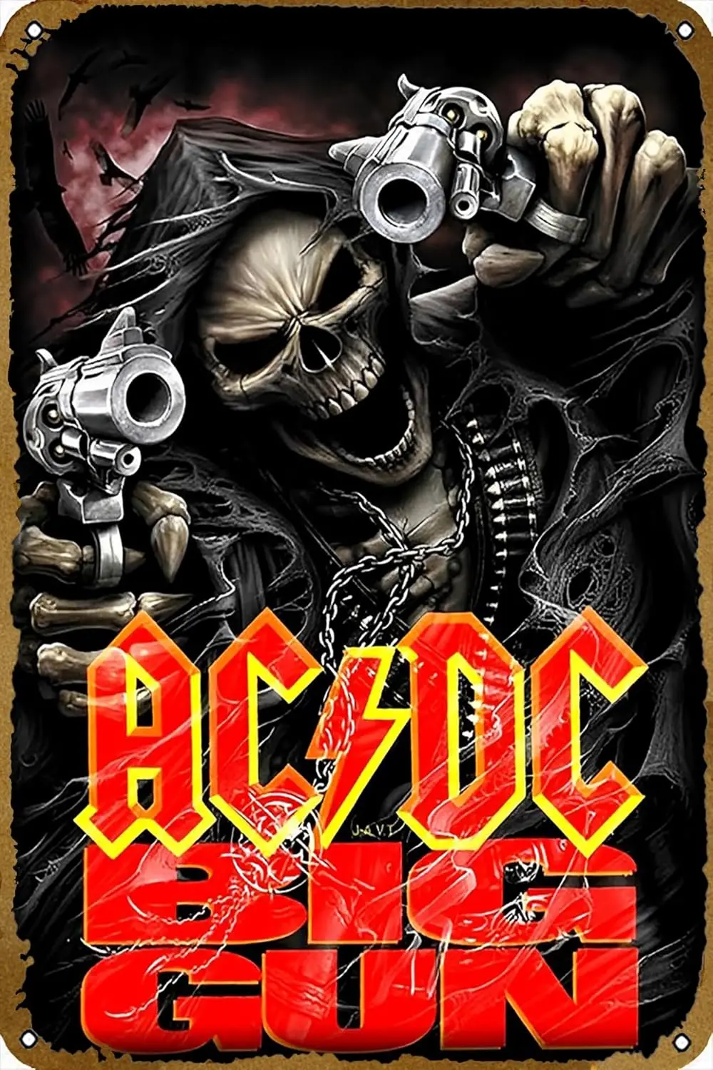 Rock Album Covers BIG GUN Destroyer - Shout it out loud Music Poster Cafe Wall Vintage Karaoke Retro Metal Tin Sign Decor Rock B