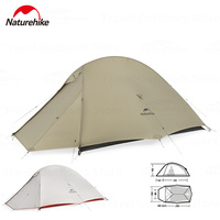 Naturehike Cloud Up Pro Camping Tent 2 People Ultralight Portable 3 Season Tent 20D Nylon Outdoor Travel Hiking Tent With Mat