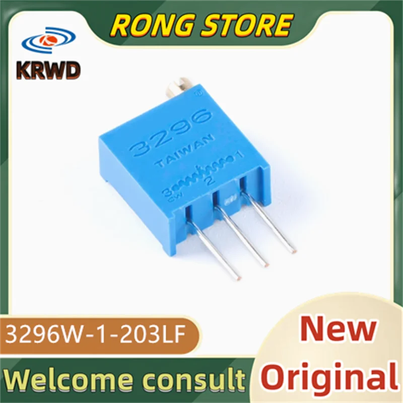 10PCS 3296 New original 3296W-1-203 3296W-1-203LF DIP-3
