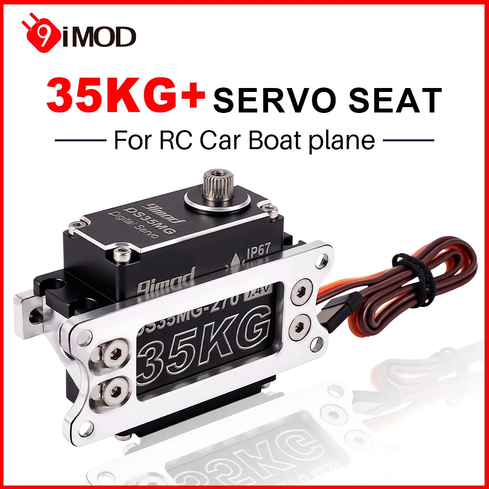 

9IMOD 35KG Servo Adjustable Bracket 180°/270° IP67 For 1/6 1/8 1/10 1/12 RC Car Boat Plane
