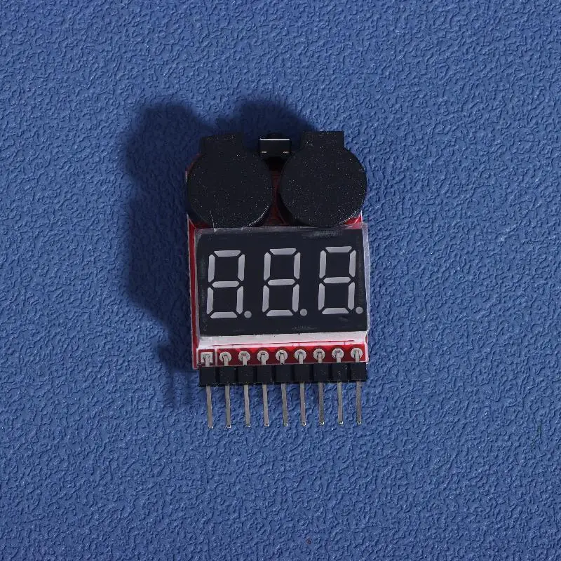 1/3/5PCS RC Voltage Display Battery Low Alarm Buzzer 1S-8S Meter Tester Lipo Battery Monitor For RC Car Drone Helicopter