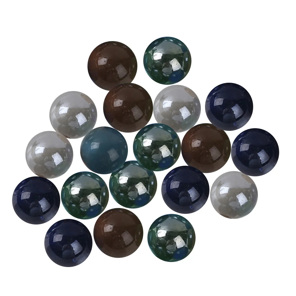 

40pcs 16mm Transparent Round Beads Bearings Ball Children Toys for Little Kids(Color Random) transparent beads