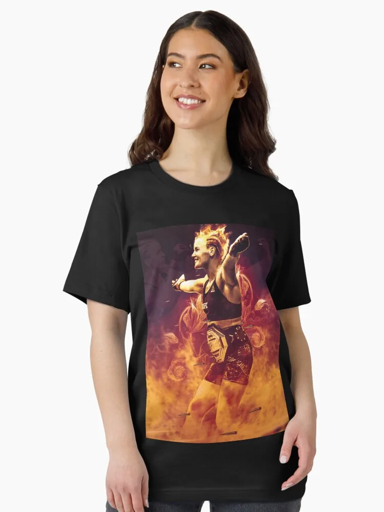 2026 été UFC Valentina Shevchenko combat graphique T-shirt femmes sport coton à manches courtes ample loisirs Fitness unisexe
