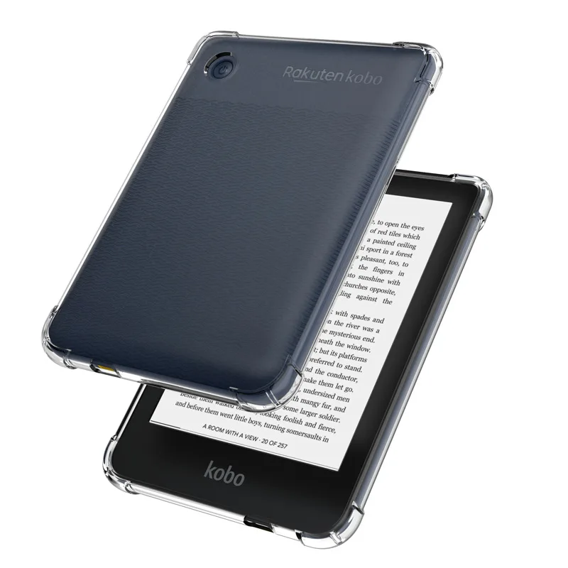 Transparent TPU Soft Back Cover Protective Shell Funda Shockproof E-book Reader Case For Kobo Clara Libra Colour BW 6.0 7.0