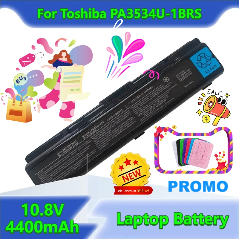 

10.8V 4400mAh for Toshiba L300 L500 L505D PA3533U PA3534U-1BRS Laptop Batteries