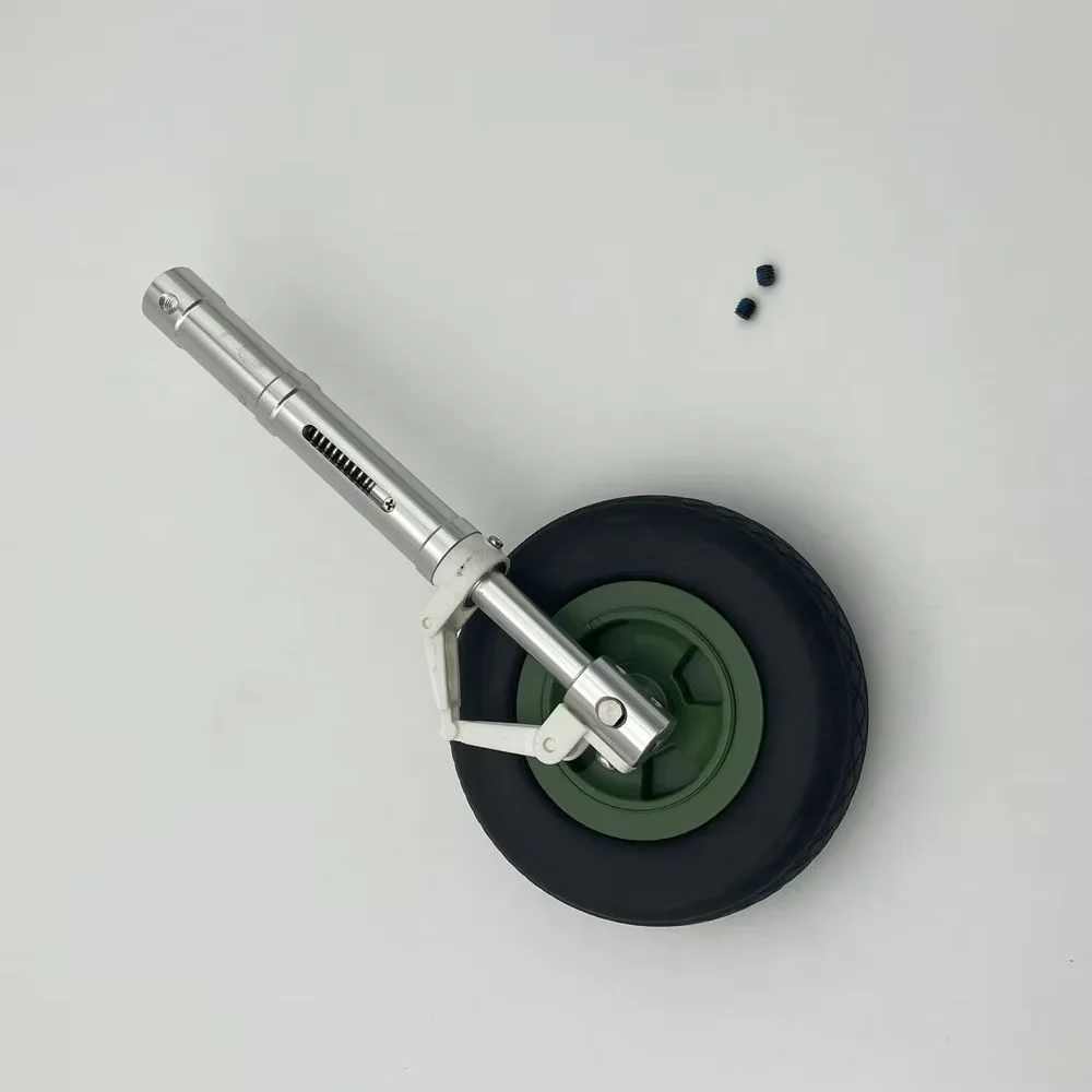 Train d'atterrissage électrique en métal absorbé par les chocs CNC DIY pour modèle d'avion RC - (couleur : nez rétracté W bras