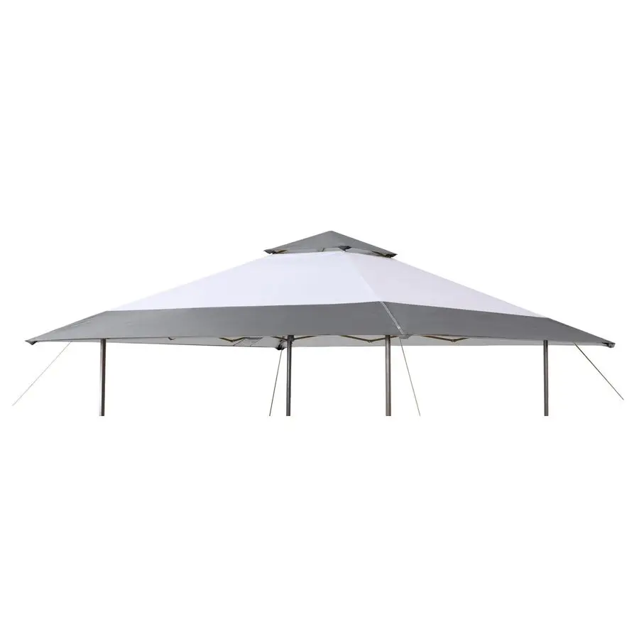 

Replacement Top Compatible with Ozark Trail 13 x 13 Instant Outdoor Canopy Frame, Canopy Cover ONLY, White Darkgrey