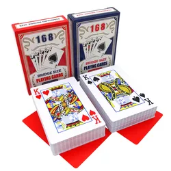 2 pz/lotto ponte di alta qualità in plastica impermeabile che gioca a Pokers Pack Game Card collezione di carte magiche giochi da tavolo per famiglie 58*88mm