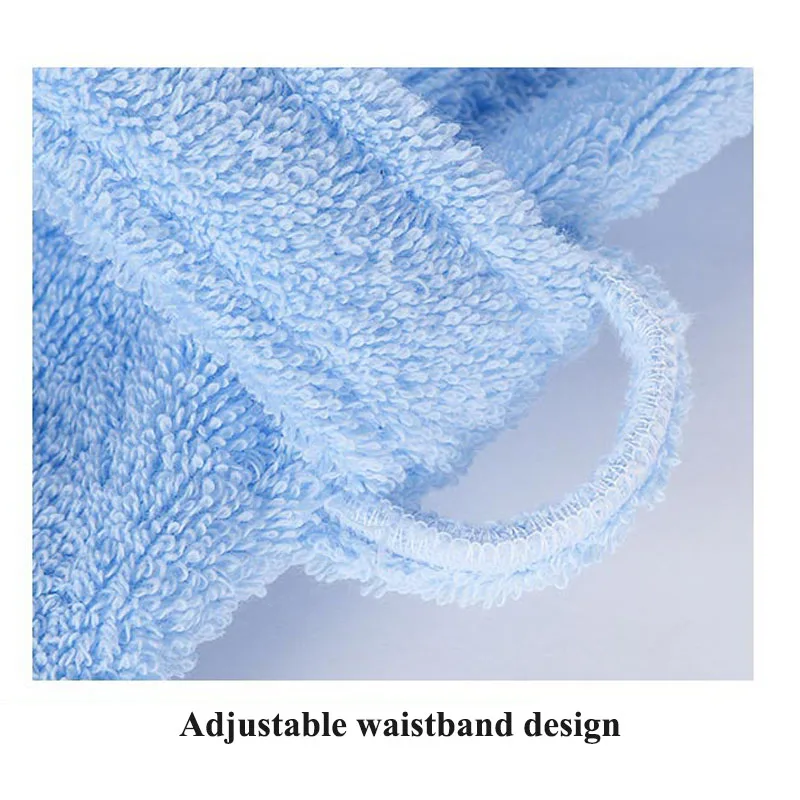 100% Cotton Children Hooded Bathrobe Cartoon Rabbit Cute Soft Warm Solid Belted Robes for Kids