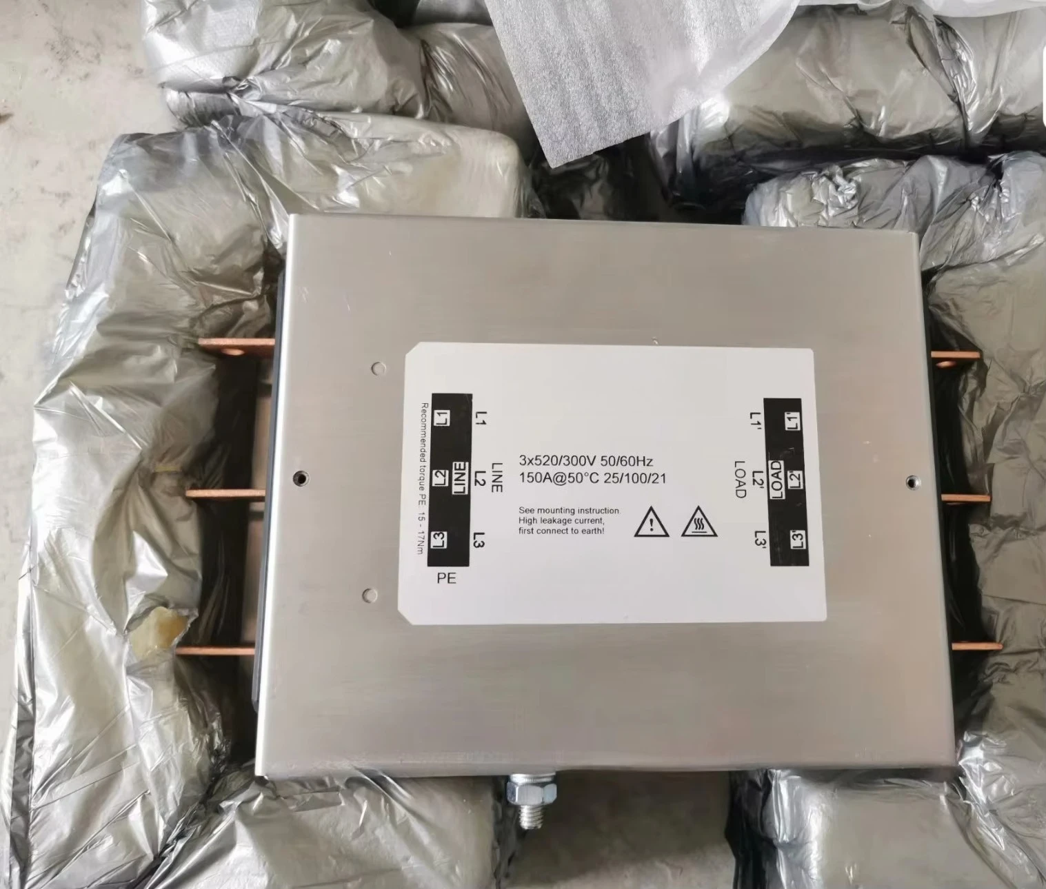 Brand New Original SCHAFFNER Filtro FN3270H-150-99 3*520 300V 150A EMI Filtro di Alimentazione Filtro