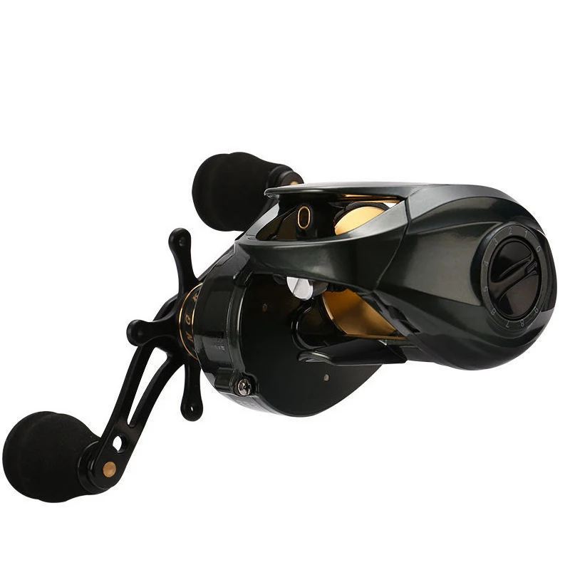 Water drop wheel, all-metal Luya wheel, black big things, far throw to prevent seawater boat fishing, sea fishing line wheel