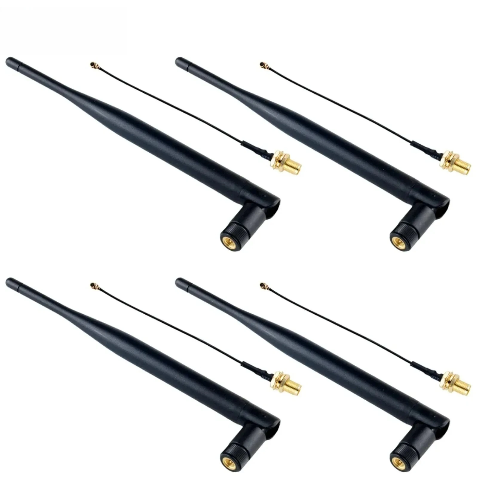 4PCS LoRa Antenna 868MHz 915MHz 5dBi Gain Omni-Directional With Extension Cable For Meshtastic LoRa 32 V3 LoRaWAN