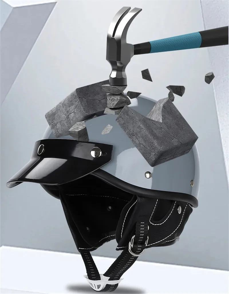 

Classic Vintage Half Face Helmet for Men Women Motorcycle Scooter MTB Bike Riding