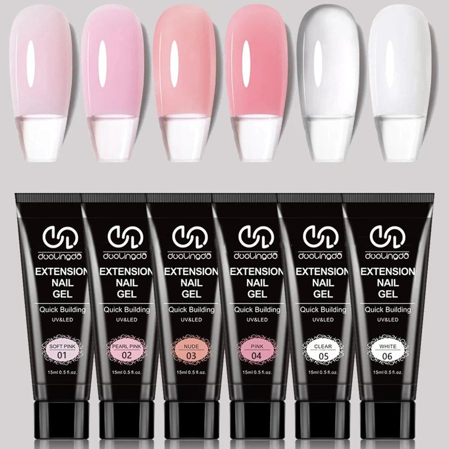 Gel para alargar las uñas Quick Build para proteger y fortalecer las uñas, perfecto para el cuidado diario de las uñas: pasta de dientes fácil de usar