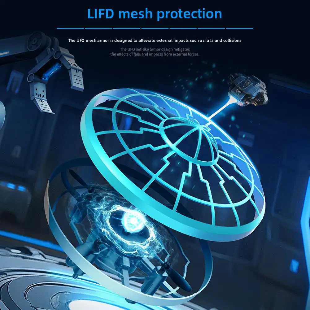 Rc Quadcopter Ufo Ball Aircraft Sensing Hand Gesture Hover Intelligent Suspended Flying Saucer UFO Induction Aircraft