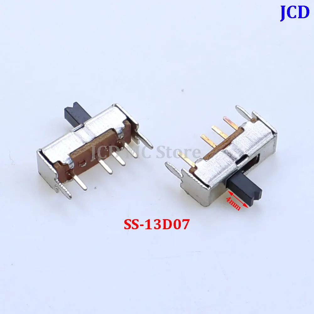 

10-100Pcs/Lot SS-13D07VG4 3 Position SPDT 1P3T 6 Pin PCB Panel Mini Vertical Slide Switch SS13D07 VG4