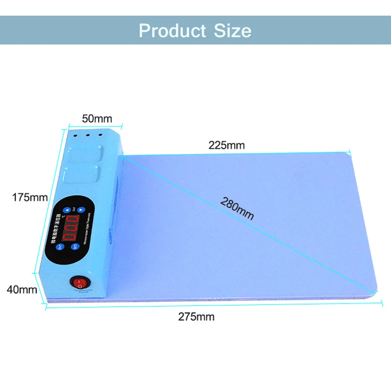 StalSHINE S-918E Mini LCD Écran Mathiateur Mathiateur Rapide Split Écran De Chauffage Étape Mathiation Pad Écran Machine De Retrait