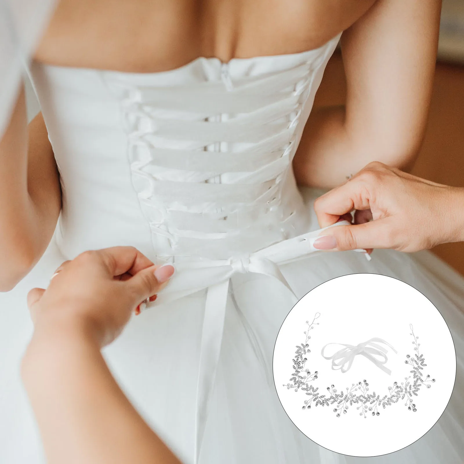 

Rhinestone Wedding Dress Belt Bridal Sash Pearl Alloy Bride Waist Diamond Belts Bridal Accessories Party Occasions