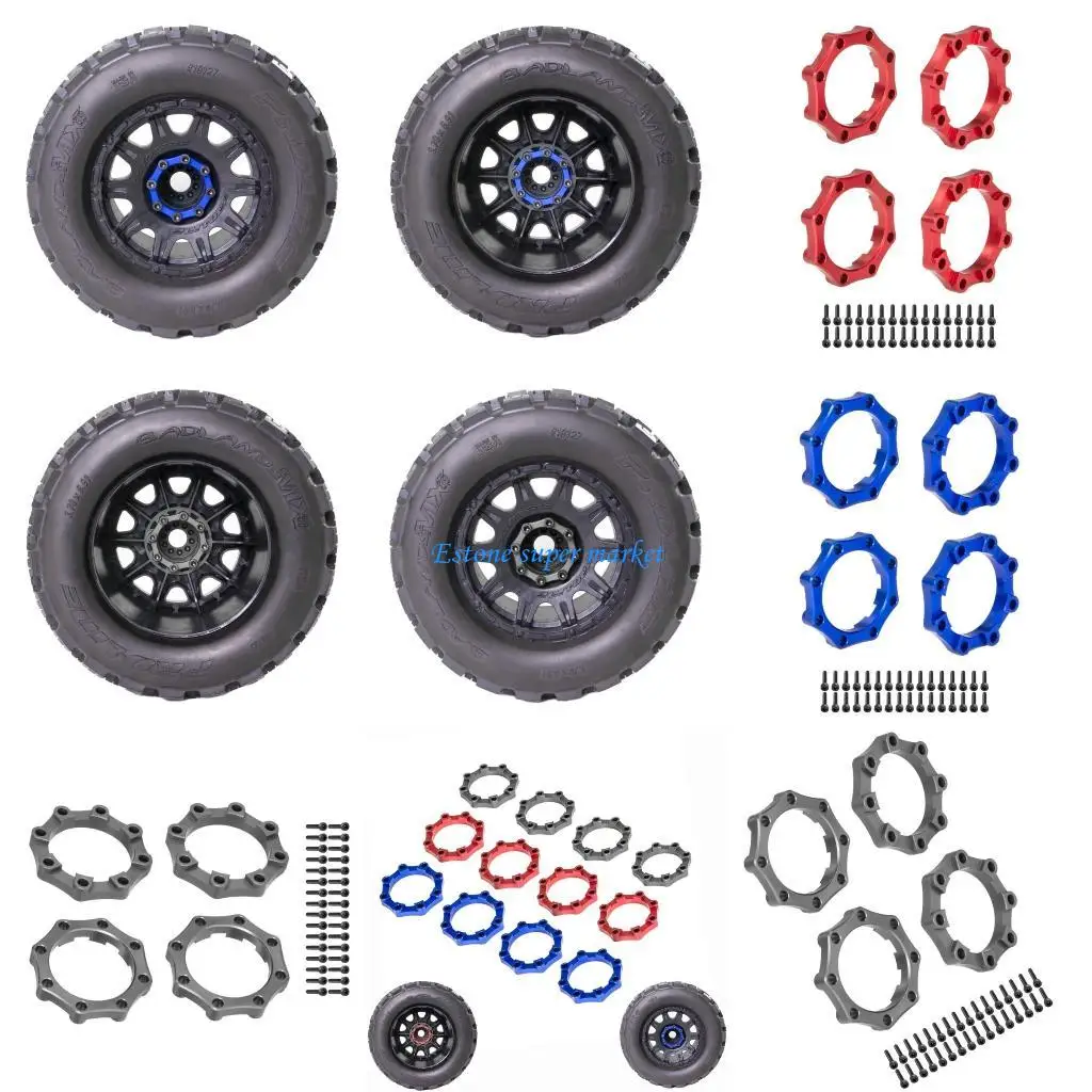 090B リモートコントロールカースペアパーツ拡張ホイールアダプターホイールハブロックナットセット