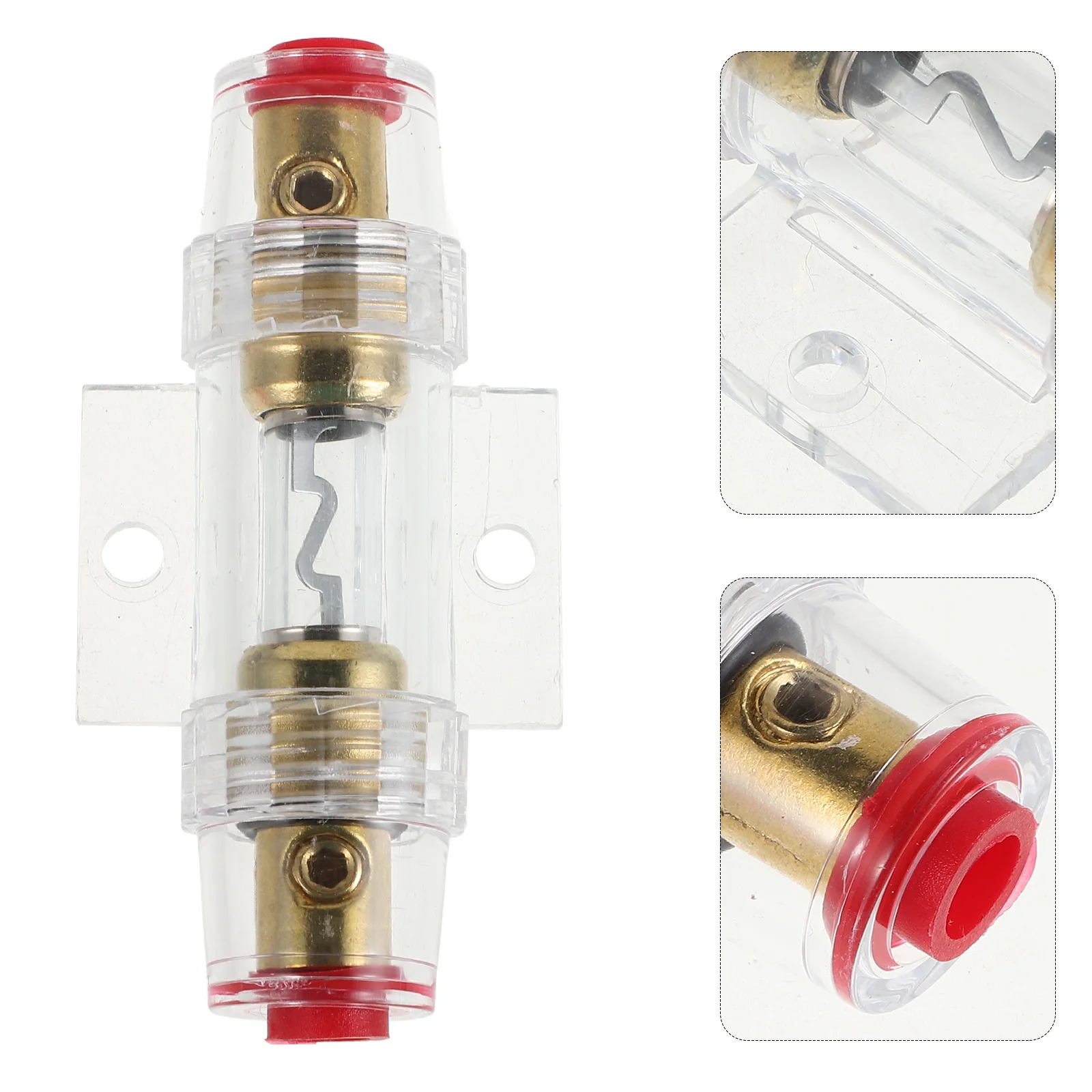 

Car Audio Fuse Holder Inline Automotive Replacement Power Protection For Subwoofer Amplifier Durable Safety Design Car Horn