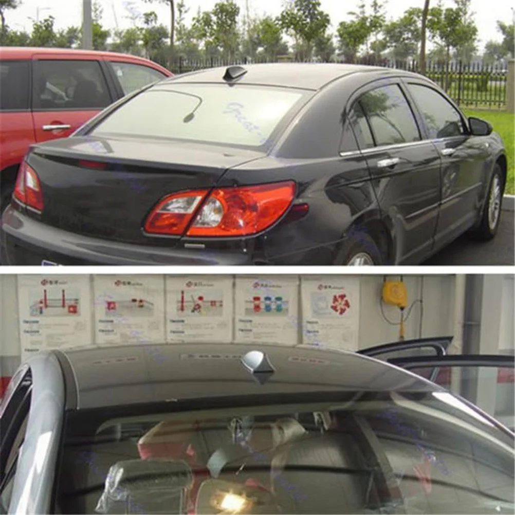 

Stylish Shark Fin Roof Antenna for Car Universal Fit Fm Signal Decorative Aerial Easy Install No Drill