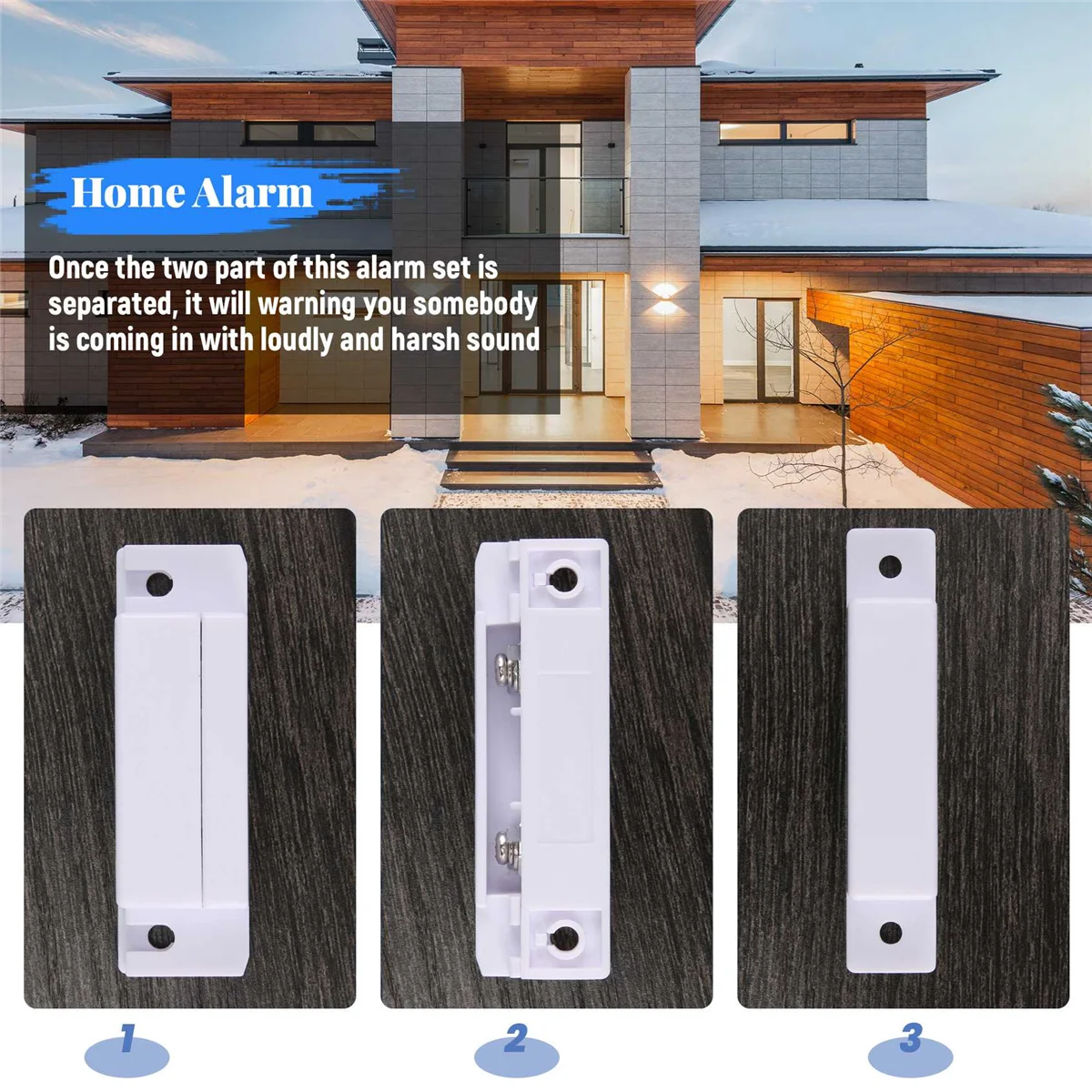 A52TMagnetic Sensor Home Door Window Entry Warning Alarm Switch