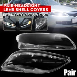 Headlample Lens Cover For Mazda 6 2003-2008 Car Headlight Clear Shell Headlamp Lens Replacement Light Auto Shell