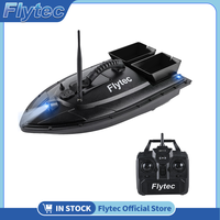 Flytec Official Store 2011-5 RC Fishfinder Boat High Power 2 Bait Bin Fishing Tool Long Time Use Dual Engine RC Boat