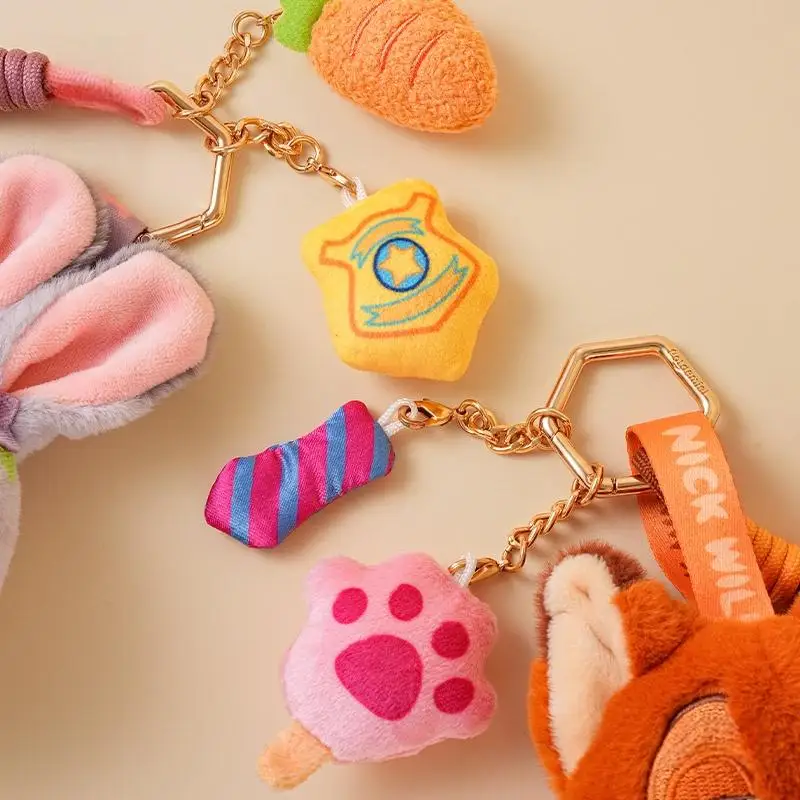 Zestaw pluszowych breloczków Potdemiel Zootopia Judy Nick 2025, pluszowa lalka, idealny bukiet zaręczynowy, ślubny, perfekcyjny prezent urodzinowy, romantyczny prezent.