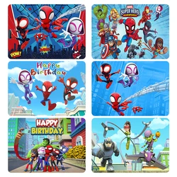 Fondos de fotografía de MARVEL Spidey y sus amigos increíbles, pancarta de tela de vinilo, decoración de fiesta de cumpleaños para niños