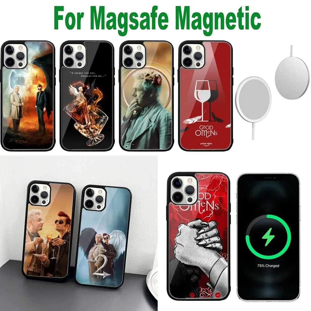 Good TV O-Omens Phone Case For iPhone 16,15,14,13,12,11,Plus,Pro,Max,Mini Magsafe Magnetic Wireless Charging