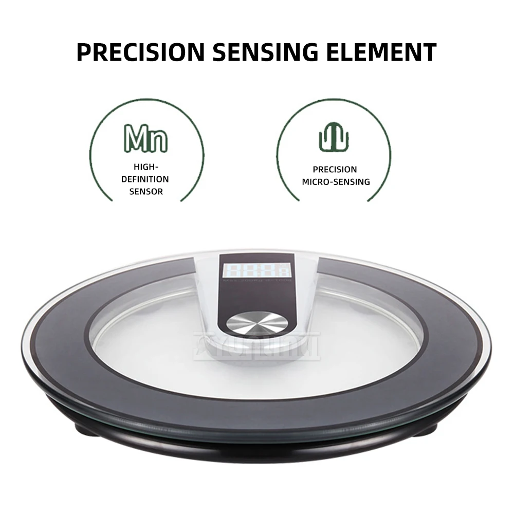 ​Classic Weight Indicator,Large Platform Digital Bathroom Scale, Round Body Weight Scale for Hotel Guest Rooms and Home Use