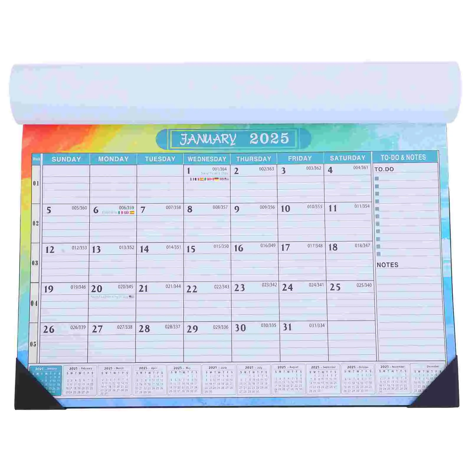 2025 Calendar Calender Time Planning Creative Monthly Wall Hanging Decor Paper for Home during The Day Note