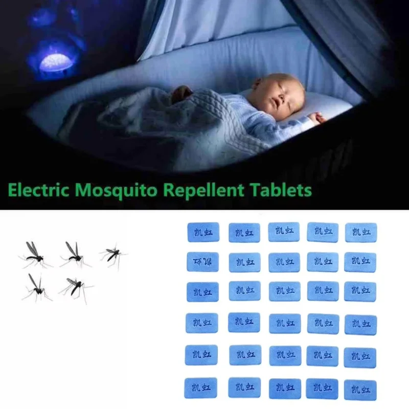 Portable Electric Mosquito Repellent Tablets Scent Pads Household Bedroom Anti-Insect Replacement Incense for Pest Control
