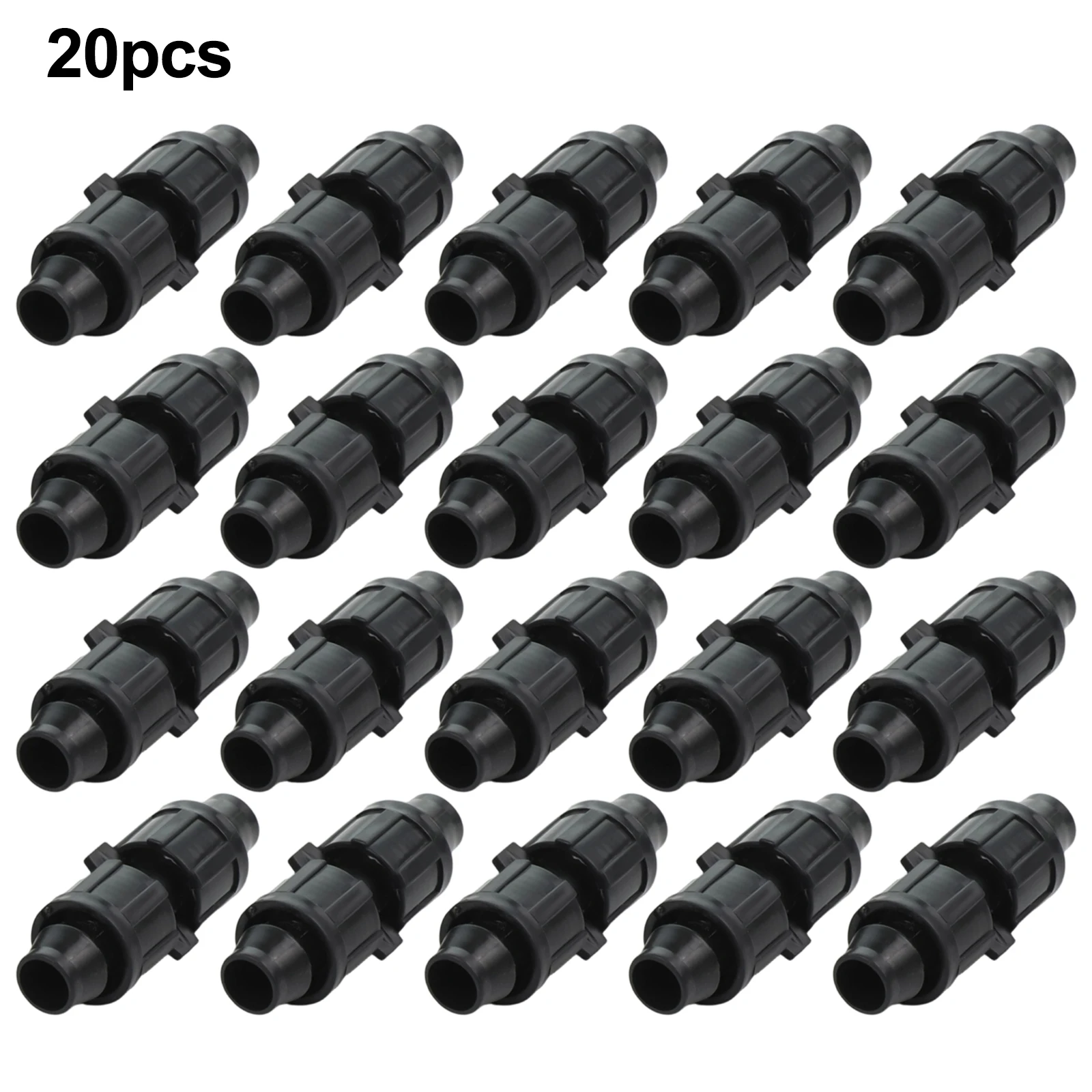 20 Pack PE Drip Tape Coupling for Seamless Integration into Existing Drip Irrigation Lines with Stable Flow Path and Firm Seal