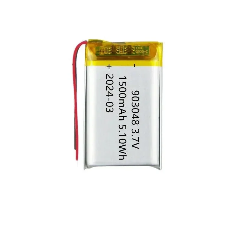 100pcs For 903048 Polymer Lithium Battery 1500mAh 3.7V Full Capacity Rechargeable Li-ion Battery For Beauty Instrument Monitor