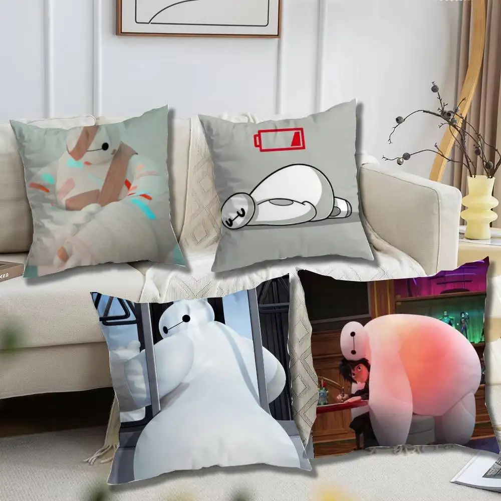 Inflatable White Robot Pillow Case Square Bedroom Sofa Leisure Comfort Cushion Car Home Decoration