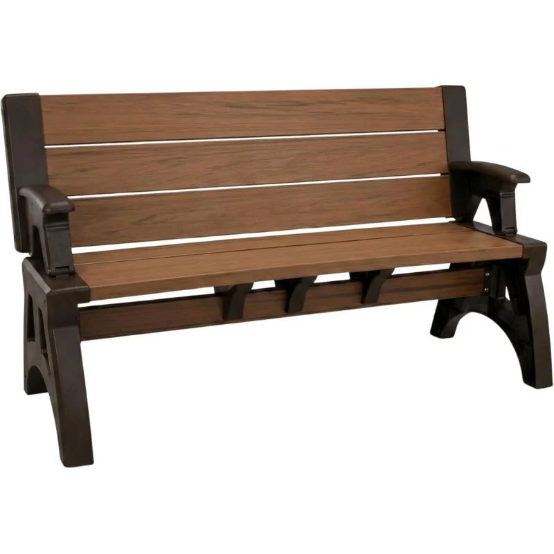 

2-in-1 Foldable Outdoor & Picnic Table – Weather-Resistant Seating Patio Lawn Garden Deck