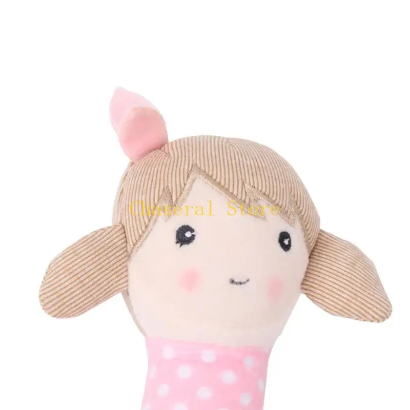 E7ce Safe Infant Teether Soft Plux Handsbells
