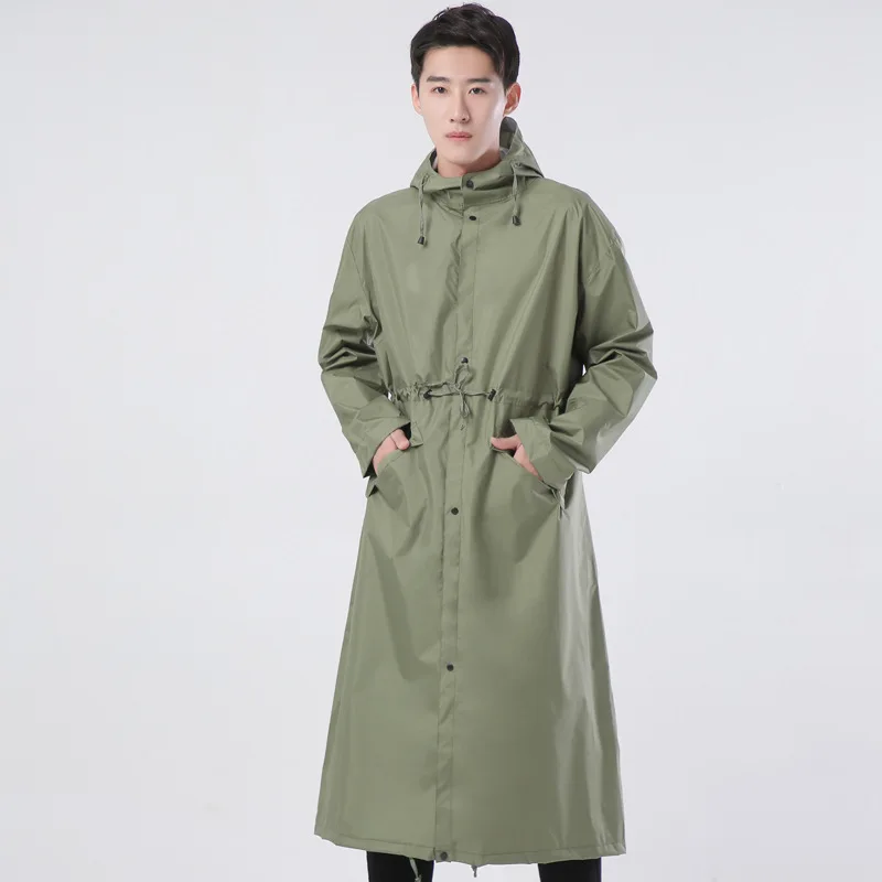 Fashion Rain Coat Jacket Men Women Waterproof Active Outdoor Trench Raincoat with Hood Lightweight Windbreaker Long Rain Poncho