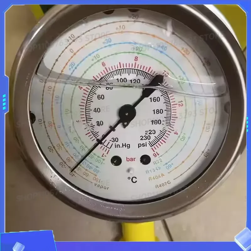 1PC New for Air Conditioning Refrigeration for REFCO R22 R134A High and Low Pressure Radial Pressure Gauge