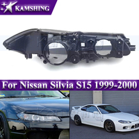Kamshing Front Headlight Base Cover For Nissan Silvia S15 1999-2000 Head Light Back Lid Head Lamp Rear Shell Back House