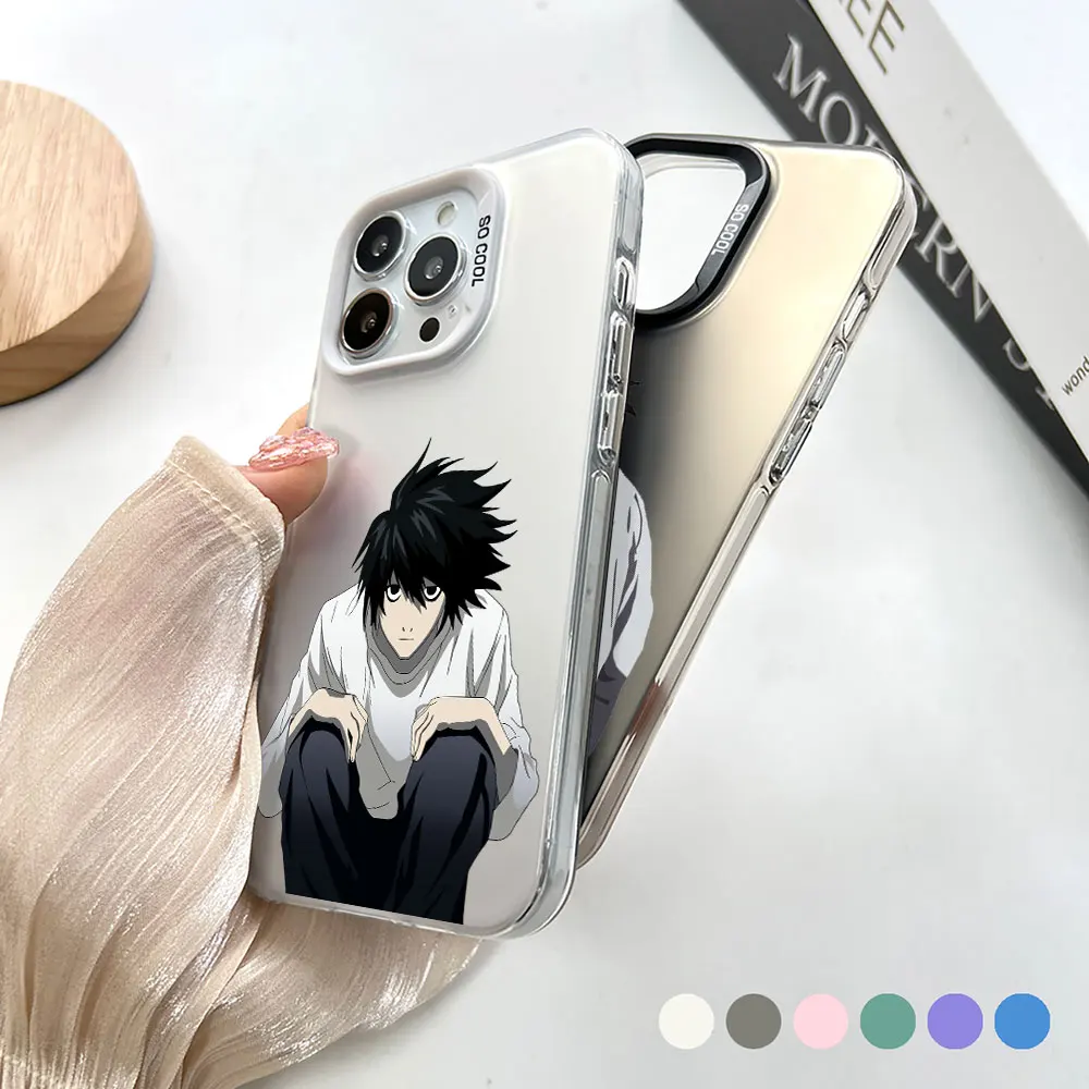 D-Death Note L BIG HOLE MATTE LASER PHONE CASE FOR Samsung Galaxy A10 A11 A12 A13 A14 A15 A16 A20 A21 A22 A207 A23 S 4G 5G