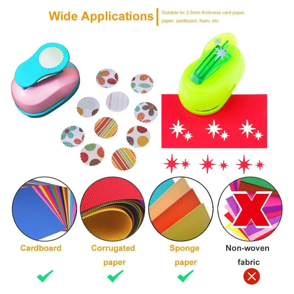 سجل القصاصات الصغيرة اللكمات اليدوية القاطع بطاقة الحرفية كاليكو الطباعة DIY بها بنفسك زهرة ورقة كرافت لكمة ثقب الناخس القاطع ثقب #3