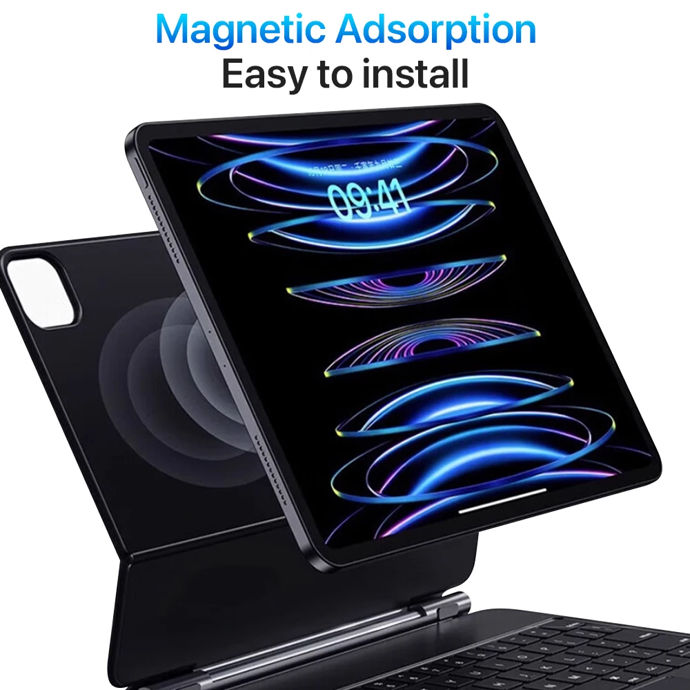 Clavier magique sans fil Bluetooth, pour iPad 11e 2025 Air A16 12.9 Por 6e 5e 4e 3e 10.9 Air 4 5, étui intelligent coréen